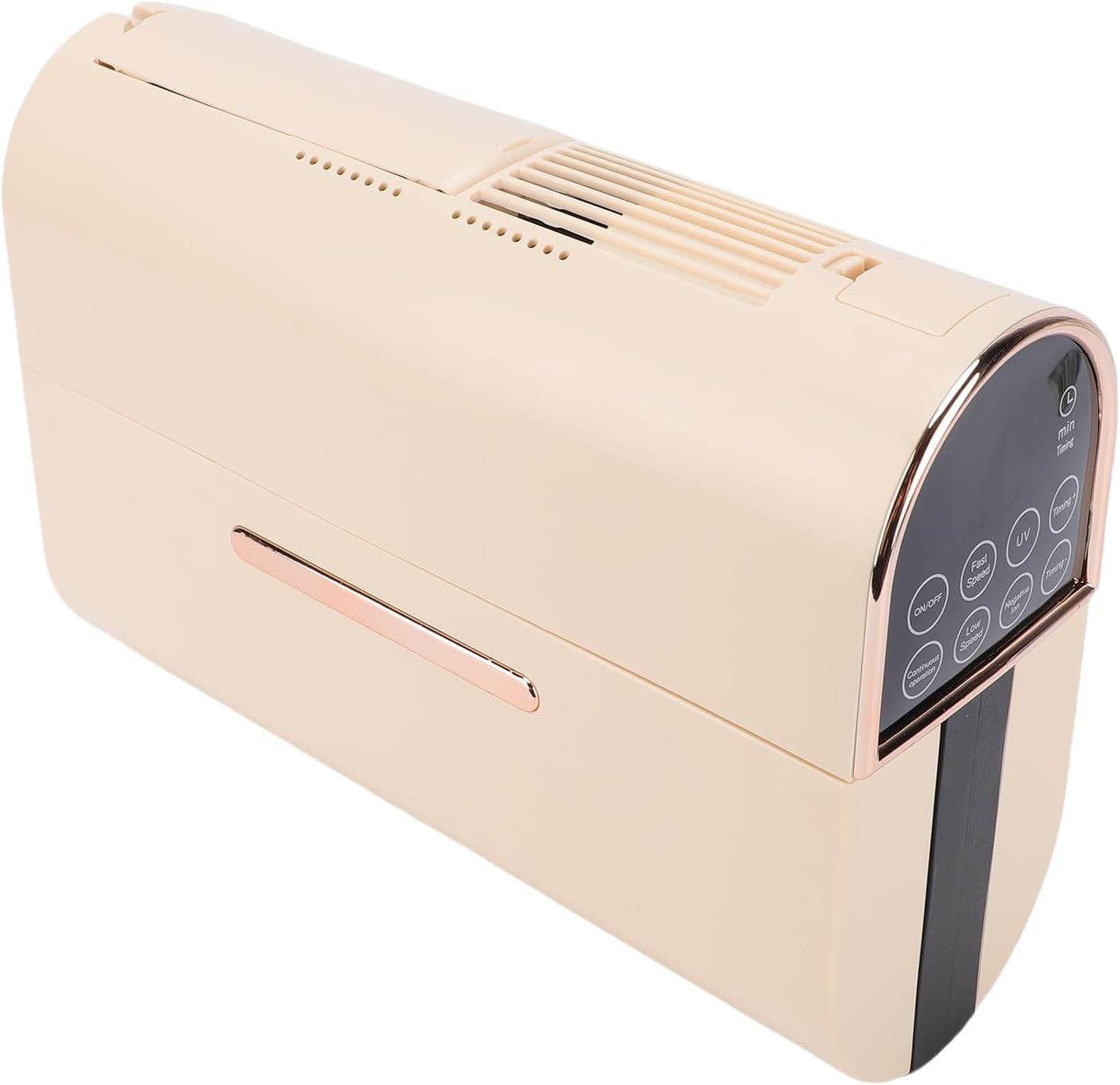 Portable Clothes Dryer Foldable Mini Laundry Dryer Compact Electric Drying Machine for RV-240 Minute Timing Function for Various Fabrics (Beige)