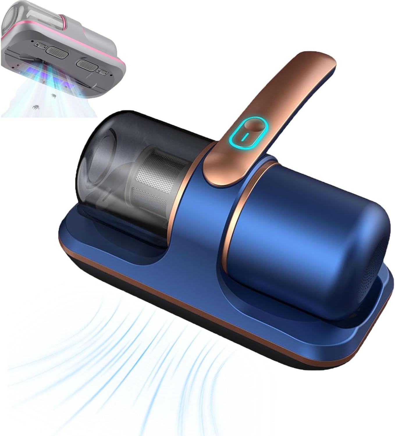 Generic Isterilize Handheld Vacuum, Sleepvac UV Handheld Vacuum by Isterilize, 2024 New Bed Vacuum Cleaner, Mattress Cleaner Machine Deep Cleaner (Blue Gold)