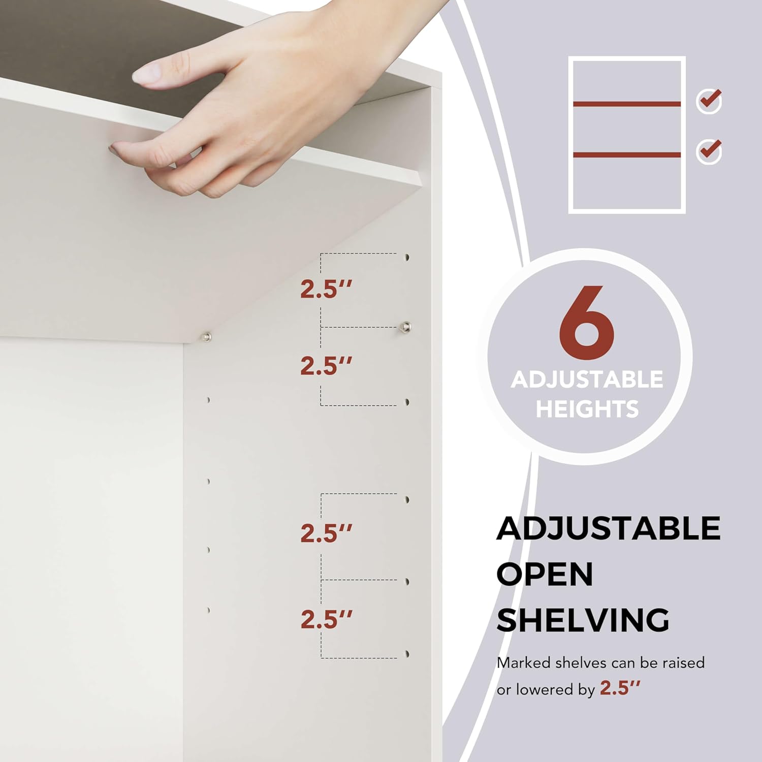 FIMELLO 78.6''W X 11''D X 23.6''H Laundry Room Cabinets Shelves Set, Acrylic Door, Adjustable Shelf, Kitchen Floating Wall Cabinets, Hanging Wall Cabinets for Laundry Room, White