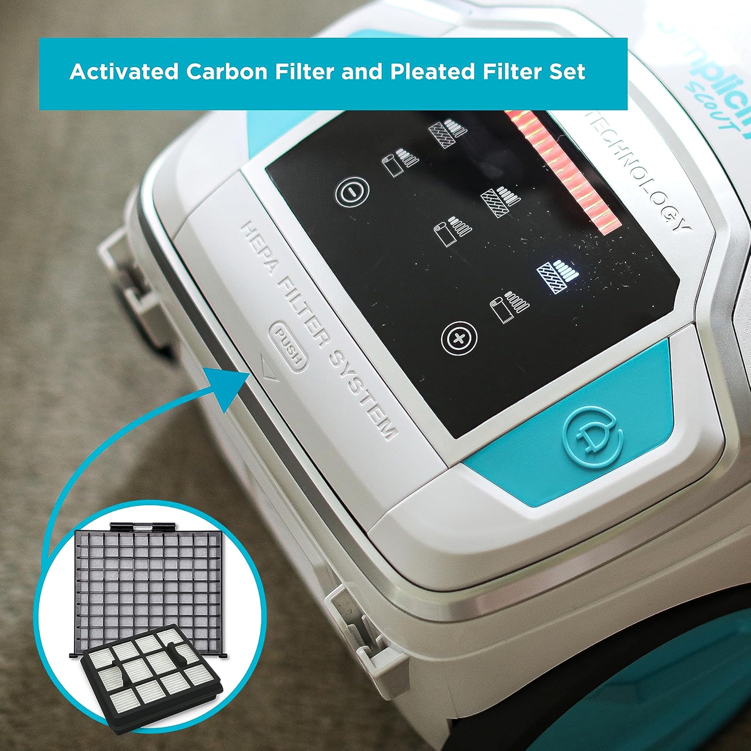 Simplicity Vacuums Bag Pack and Filter Set Bagged Canister Vacuum Cleaner Bundle for Scout or Scout Plus Dust Vacuum, SSH-6 Filter and SSFPK Bags Made with HEPA Media