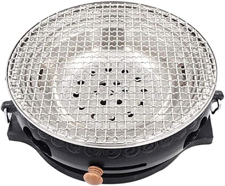Barbecue Charcoal Grill,Smoke-Free Charcoal Grill,Split Type Easy to Clean,Cast Iron Oven,Indoor Outdoor Barbecue Charcoal Grill