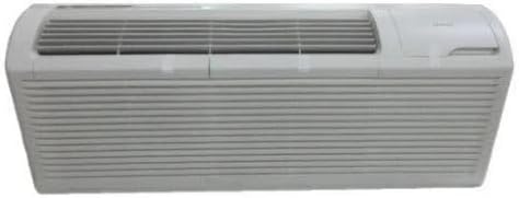 12,000 BTU PTAC Heat Pump Wall Air Conditioner with 3.5 kW Heater with, 58 inches power cord 20 amp plug. (NEMA 6-20P configuration) in Quiet White