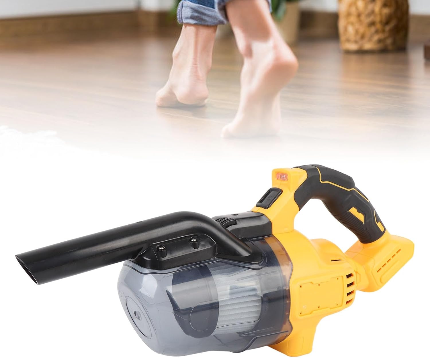 Handheld Vacuum Cleaner, Powerful Cleaning Car Vacuum Handheld Vacuum Cleaner with Ergonomic Non Slip Handle Portable Cordless Vacuum Cleaning Machine for Floor, Car, Home