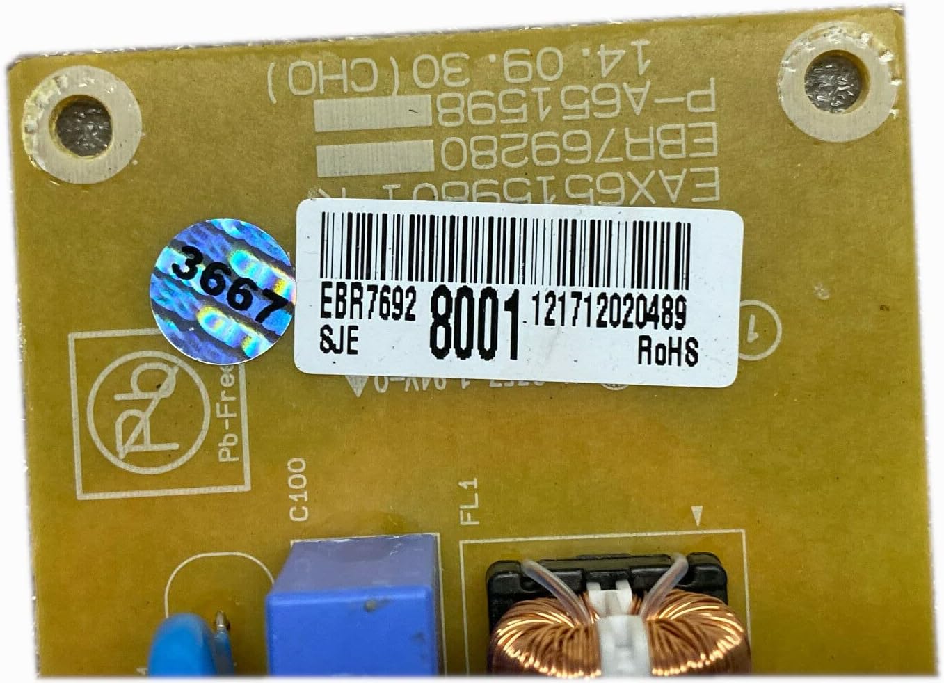 GLOB PRO SOLUTIONS EBR76928001 Microwave/Oven Power Control Board Replacement for and Compatible with Heavy Duty