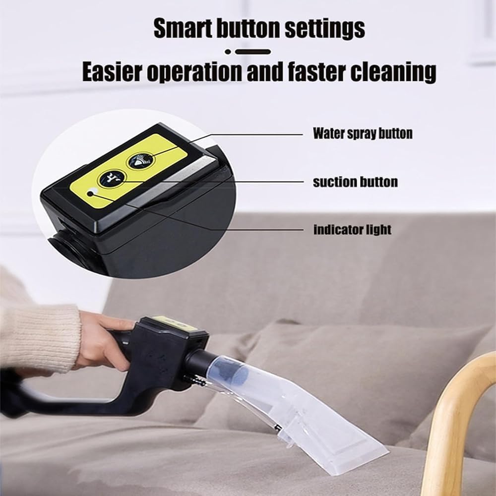 1600w Wet Dry Vacuum 2-in-1 Upholstery Cleaner, Carpet Cleaner and Wet Dry Vacuum, 25l Stainless Steel Container