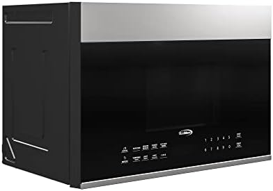 KoolMore 1.3 cu. ft. 24 inch Over The Range Stainless Steel Microwave (KM-MOT-OP1SS), 300 CFM Vent Hood Function, 1000W
