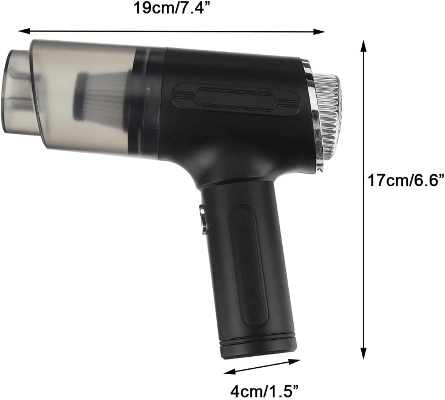 Vacuum Cleaners Car Vacuum Cleaner Portable with Handheld Vacuum Cleaner Car Household (Color : Black) (White)