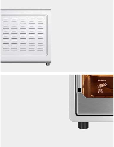 oven mini oven air fryer oven Mini Ovens 40 Liter Large Capacity Baking Oven for Household Use, Small Multifunctional Silver 1500W Electric Oven Toaster Oven Air Fryer,, Onesize