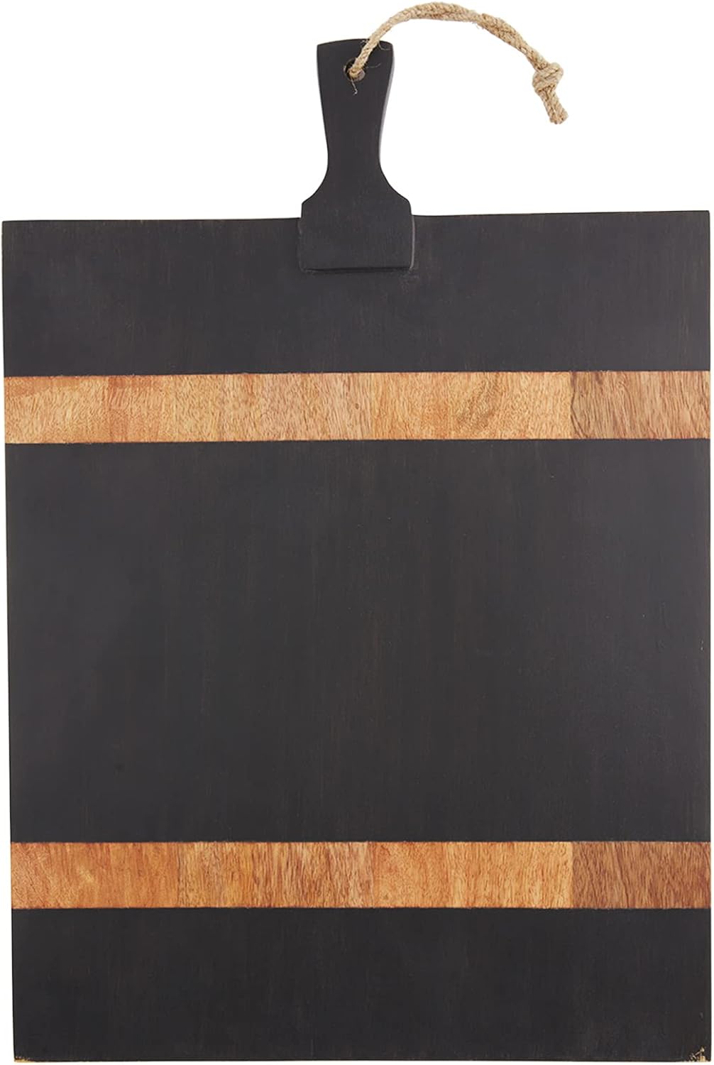 Mud Pie Wooden Square Board, Black, 23 1/4