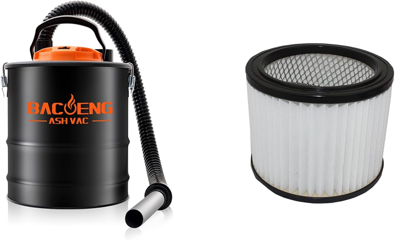 BACOENG Ash Vacuum and HEPA Filter