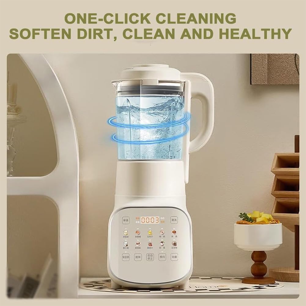Commercial Blender Smoothie Maker, Household Multifunctional Food Processor, Silent Broken Wall Cooking Machine, 12h Smart Reservation, Can Make Smoothies, Milkshakes, Soy Milk, Juice and More