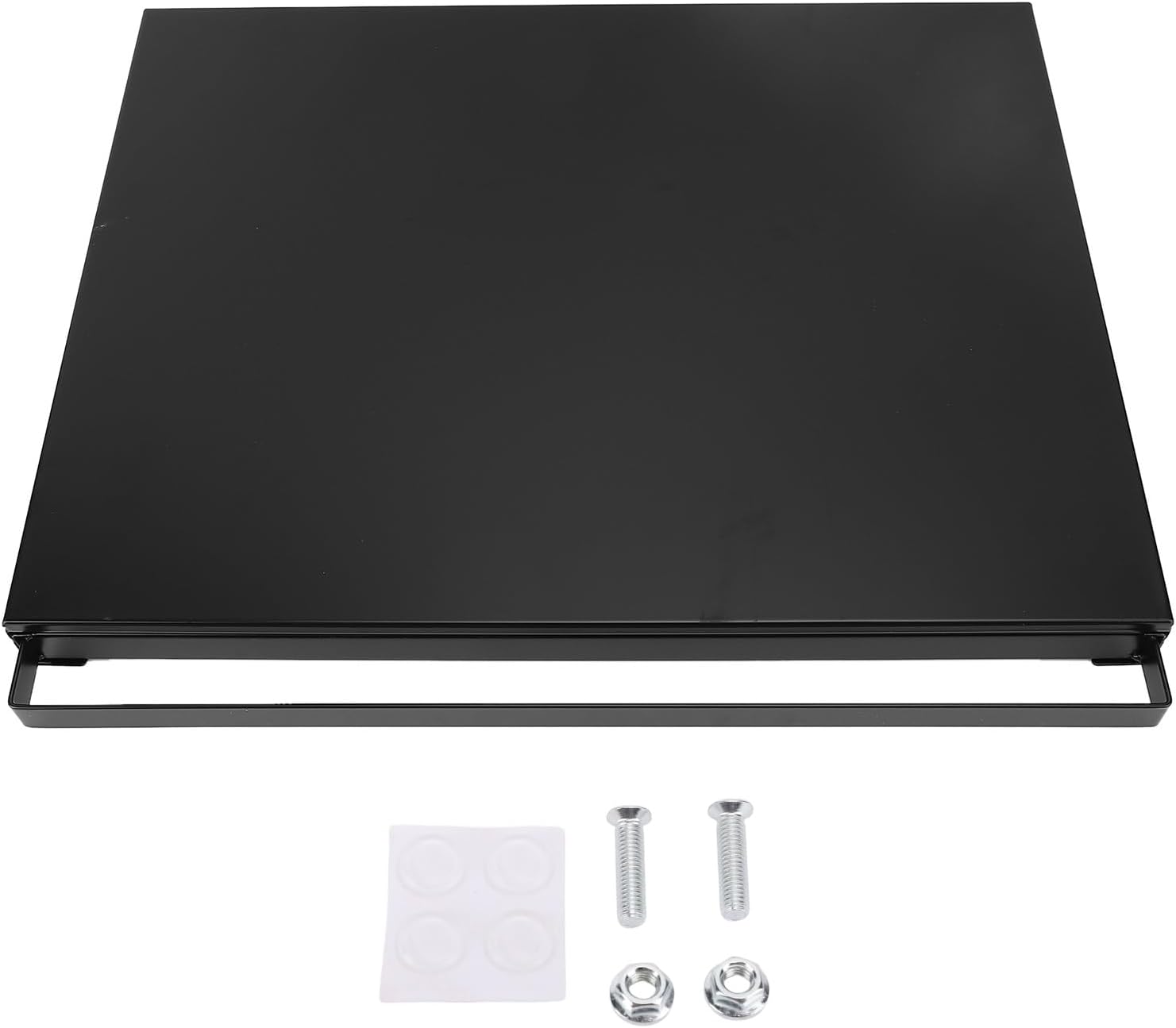 Kitchen Countertop Pull Out Organizer Tray, Microwave Oven Sliding Storage Shelf, Coffee Maker Stand Under Cabinet Drawer, Space Saving Appliance Organizer for Small Kitchen (Black)