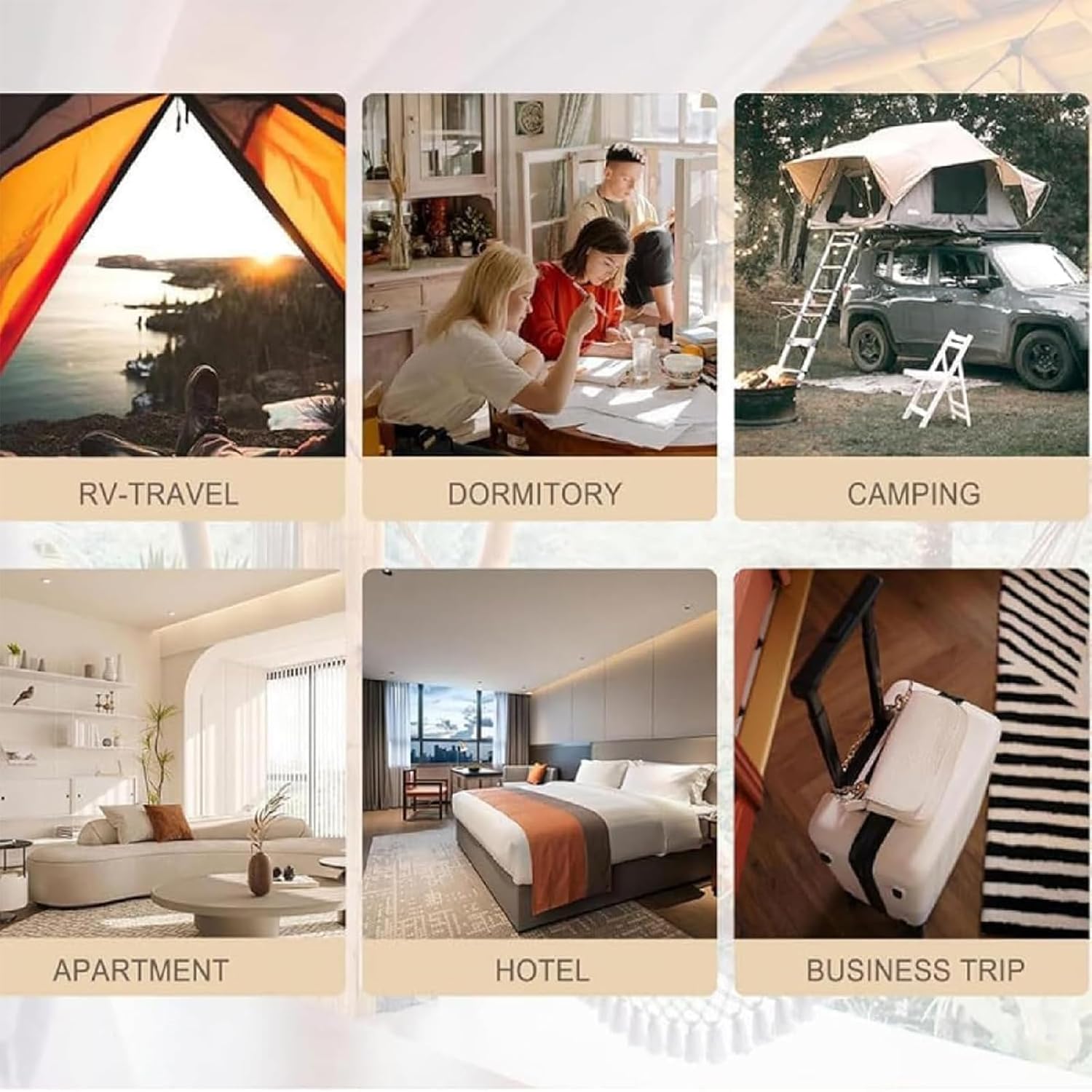 Portable Dryers for Apartment, Electric Clothes Drying Machine with LCD Touch Screen, 360℃ Circul Ation Drying and 2 Level Strong Adjustable, Intelligent Timing Design and Easy To Carry, For Home