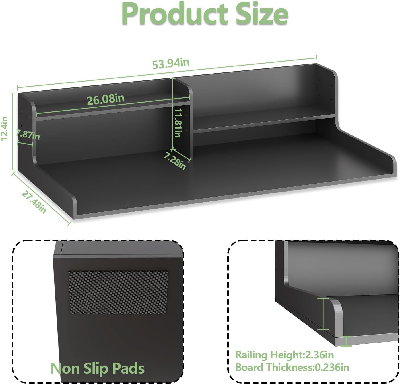 2-Tier Washer and Dryer Countertop w 54