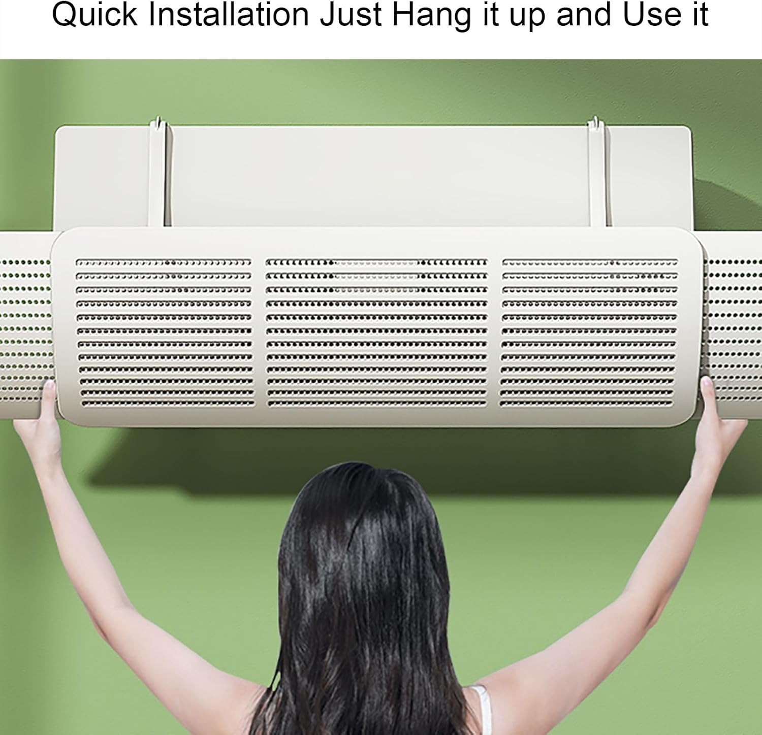 Air Conditioner Wind Deflector, Ac Wind Deflector for Honeycomb Hole Design, 180° Directional Flip of Air Deflector