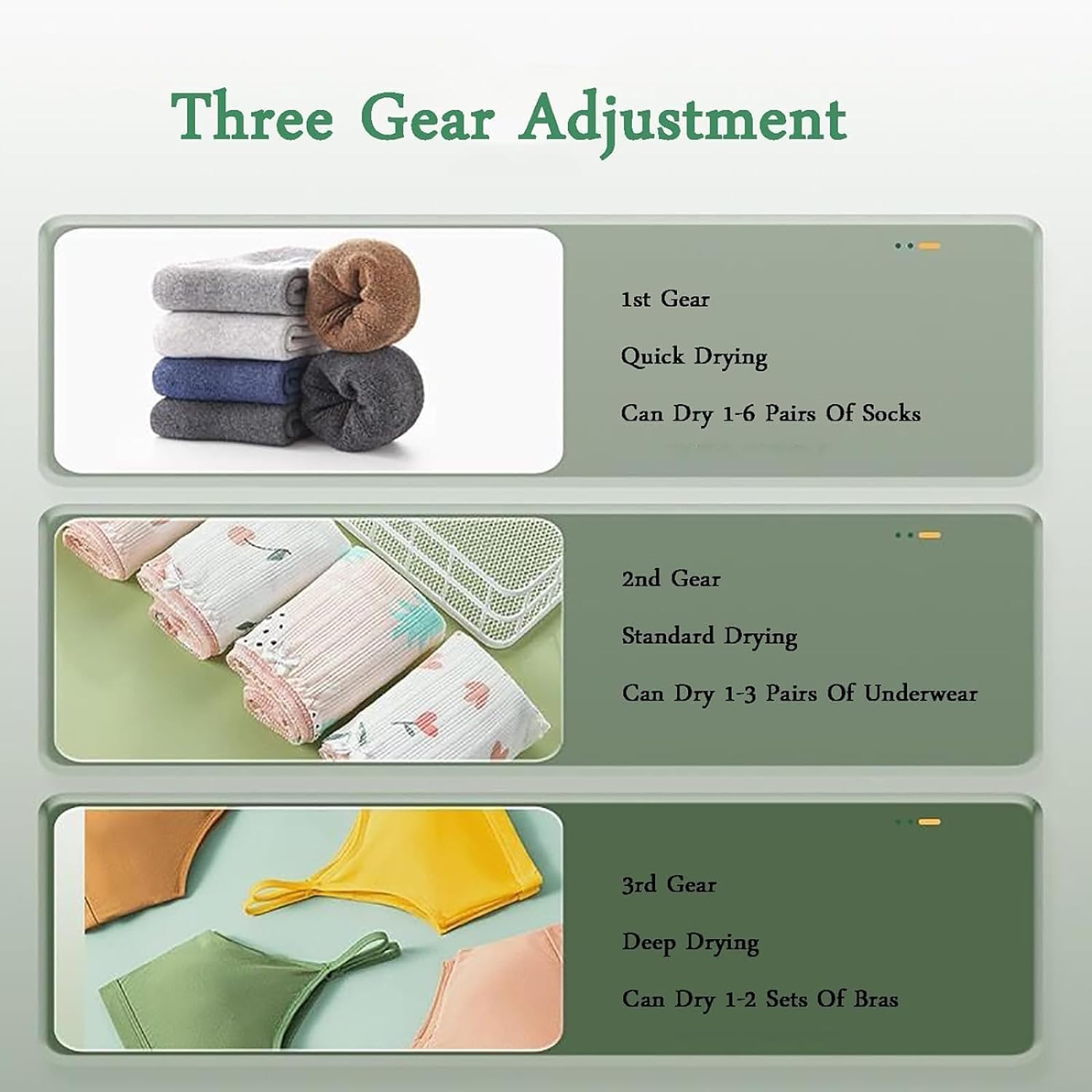 Mini Electric Clothes Dryer, Small Tumble Dryer, Smart Control Panel, 3 Gear Adjustment, High Temperature Power Outage Protection, for Apartment, Home, Dorm