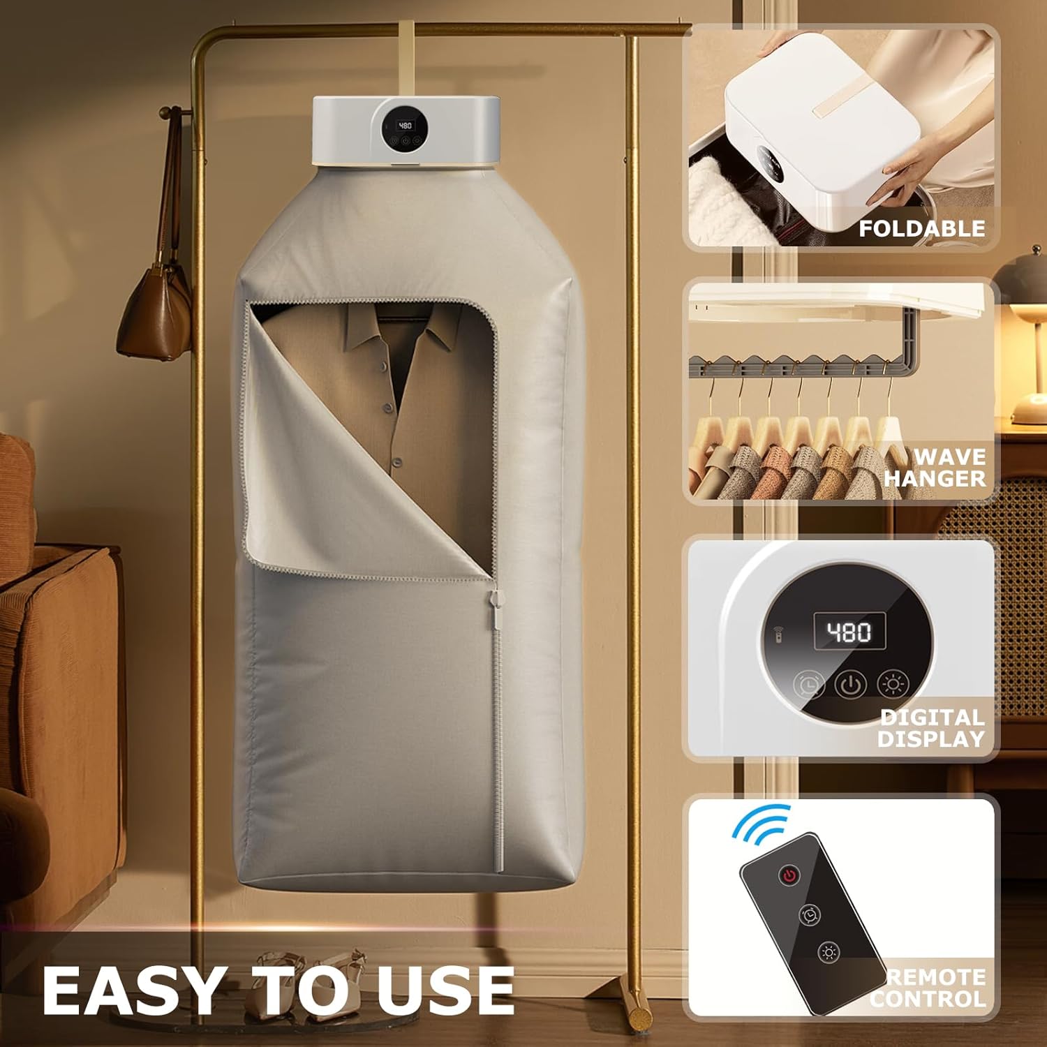 Portable Clothes Dryer - Mini Portable Dryer Machine for Laundry Apartments and Travelling, Hotel Room