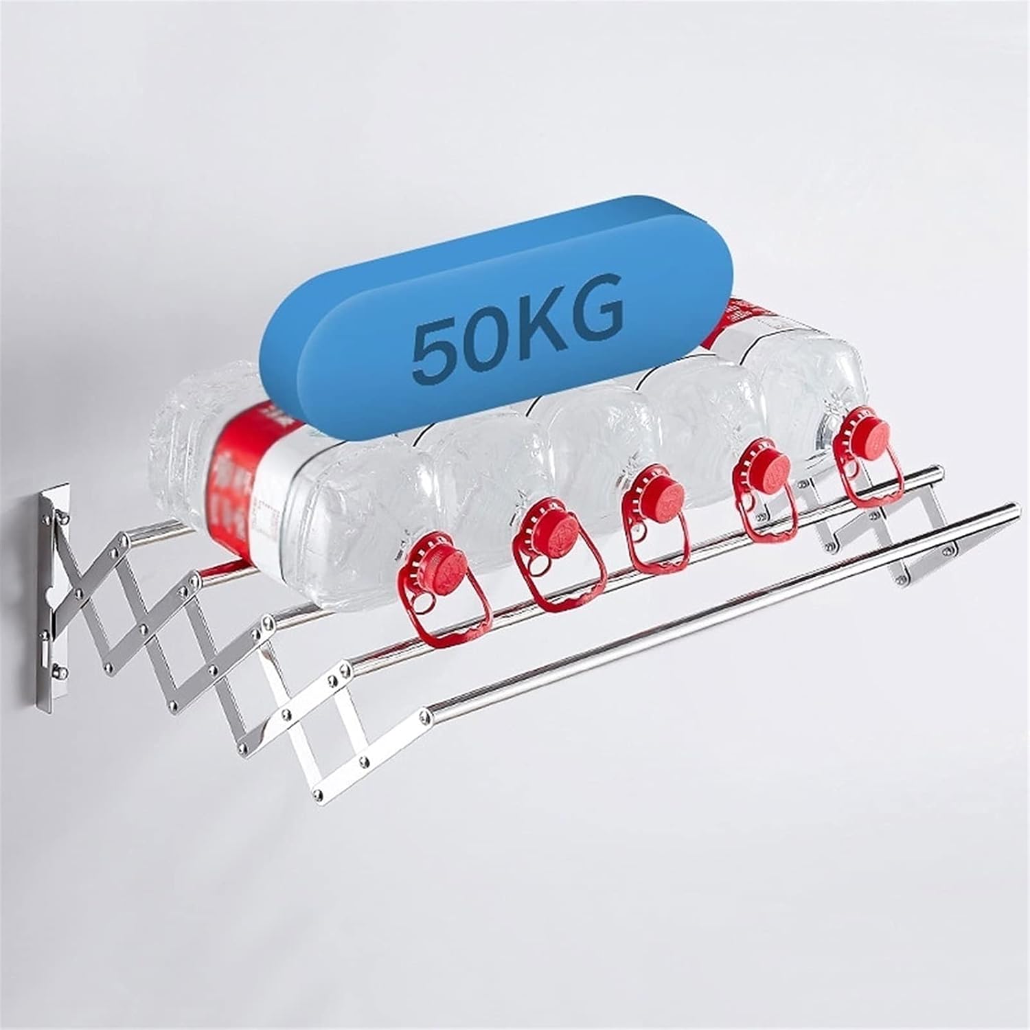 Stainless Steel Wall Mounted Clothes Drying Rack with Retractable Design Space Saving Large Capacity Towel Dryer