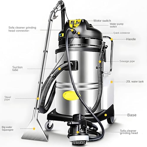Multi-Purpose Floor Cleaning Machine - Powerful Carpet & Upholstery Extractor Vacuum with Professional Tools for Home & Commercial Use, Deep Clean & Sanitize Effortlessly