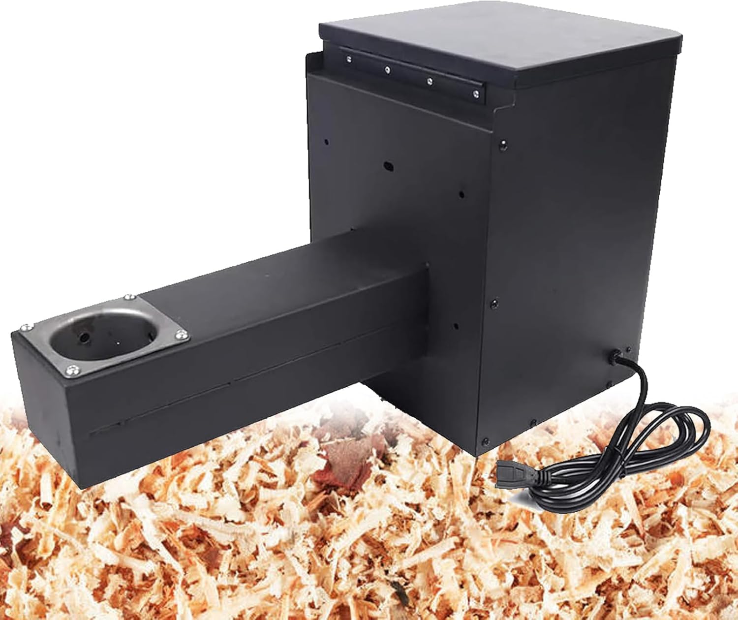 Pellet BBQ Smoker Hopper Assembly Kit, Knob Type Digital Temperature Controller, Electric Wood Pellet Smoker Grill Part, for Grill Smoke Bake Roast Braise