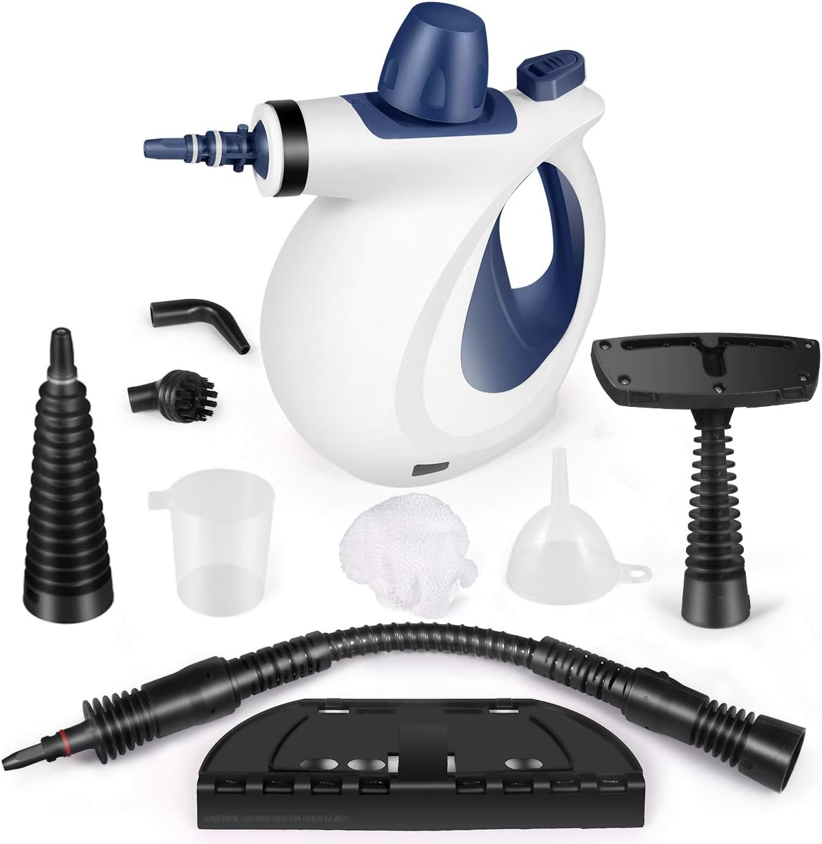 Unknown Handheld Pressurized, Staem Cleaning with 9-Piece Accessory Set Multi-Surface All Natural for Home, Kitchen, Auto, Patio and More, 1, Blue-New Upgrade