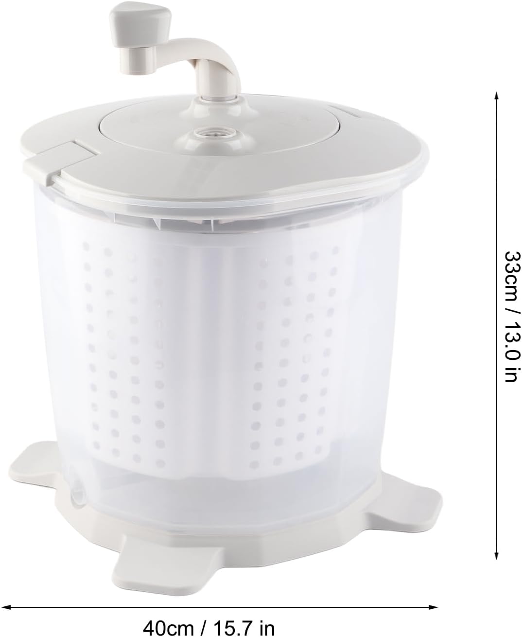 Mini Portable Washing Machine, Manual Hand Clothes Washer with Retro Design, Underwear Washing Machine for Camping, Traveling, Apartments, Dorms, RVs, Laundry Washer