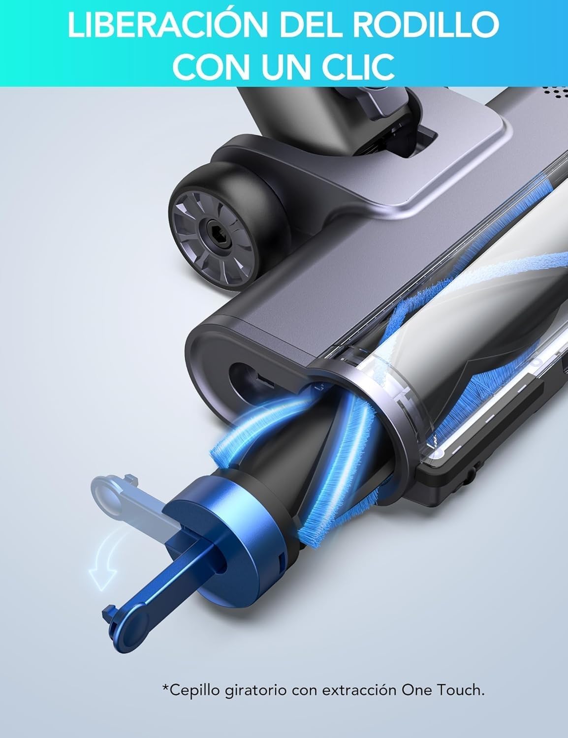 Greenote GSC60 Cordless Vacuum Cleaner 33KPA, 10-in-1 Multi-Accessory Vacuum Cleaner, Up to 40 Minutes Runtime, Control Display, with Bed Brush, Flexible Extension Hose, Large Dust Container