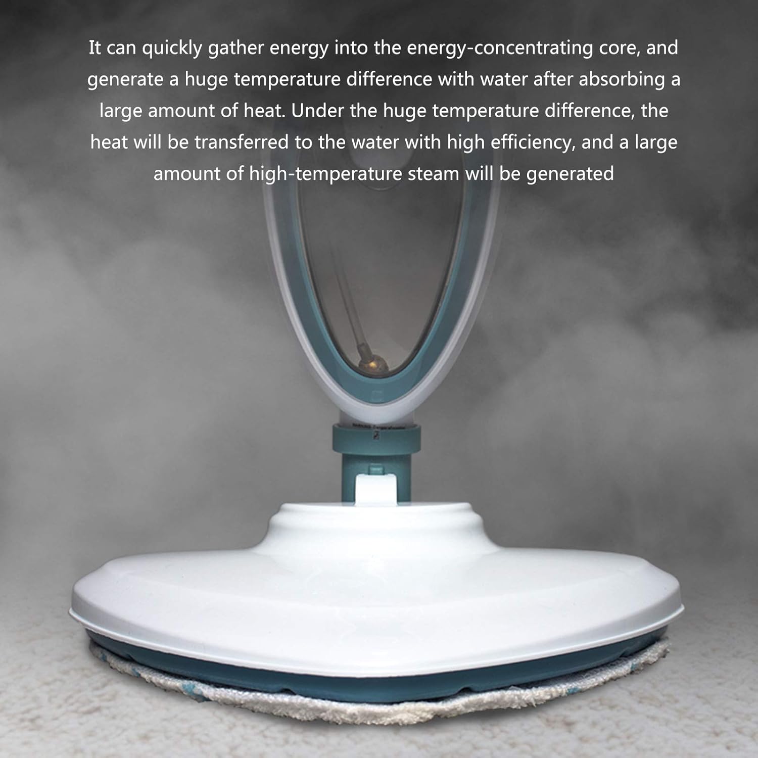 2-in-1 Steam Mop A Multi-Functional Household Steam Cleaner Can Kill and 99.9%* of ES Used for Living Room Bedroom Dining Room Carpets White (White)