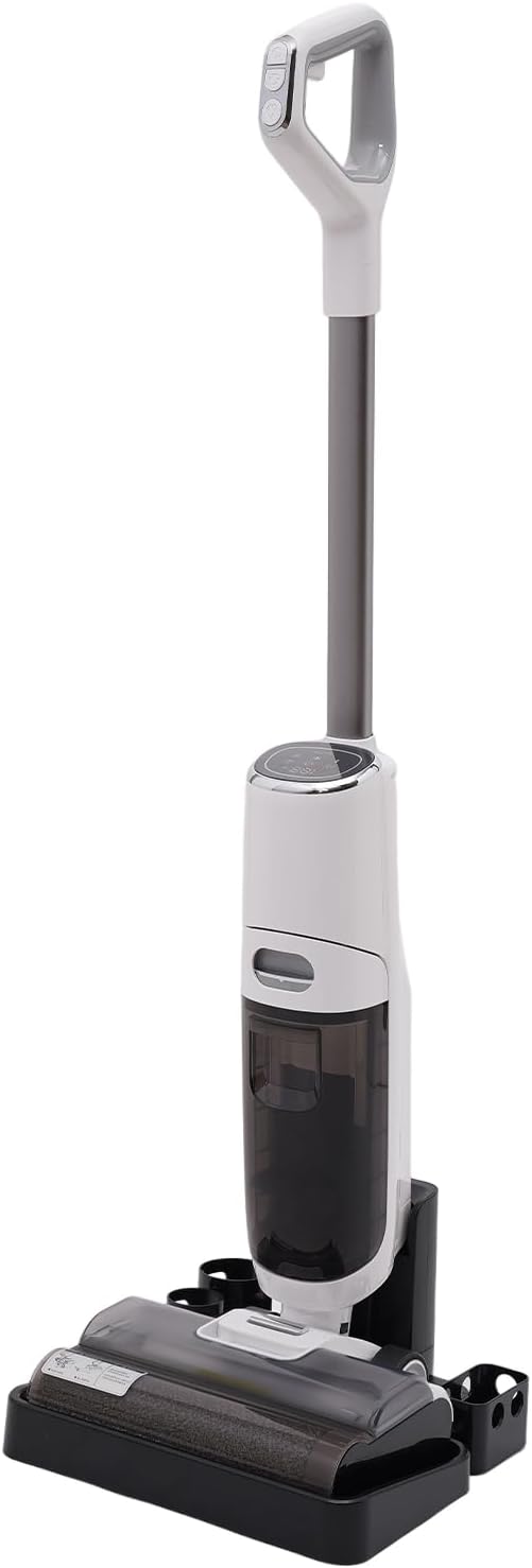 Cleaning Vacuum and Mop Combo,Smart Wet Dry Vacuum,Cordless Hardwood Floor Cleaner,One-Step Cleaning Vacuum Mop,Smart Voice Assistant,Electric Mop,for Room,Pet Room,Baby Room,Kitchen,Bathroom