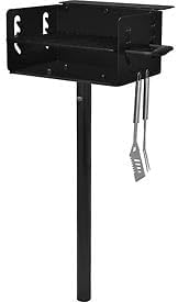Black Park Grill Charcoal BBQ In Ground - Black