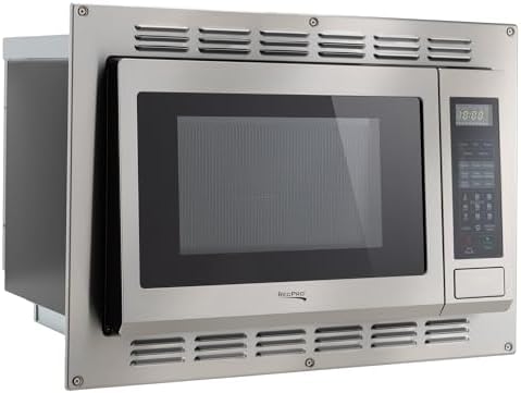 RecPro RV Convection Microwave Stainless Steel 1.1 cu. ft. | 120V | Microwave | Appliances | Direct Replacement for High Pointe and Greystone