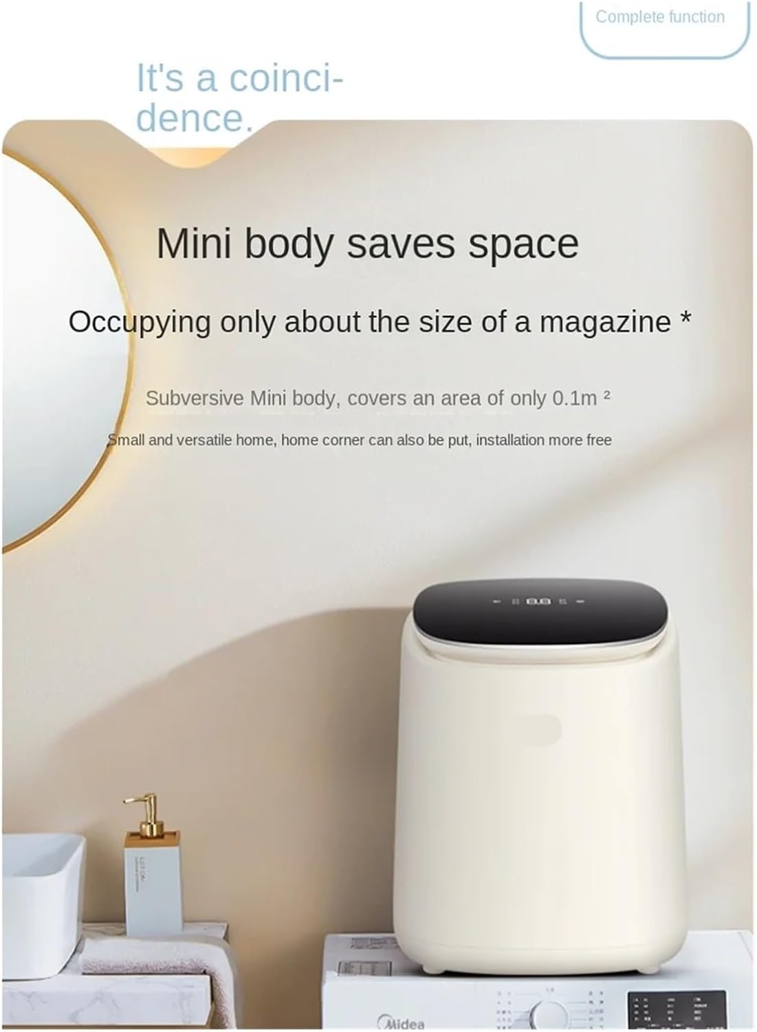 Portable Washing Machine, Portable Underwear Mini Washing Machine Laundry Appliances High Temperature Sterilization Socks Automatic,for Apartments, Homes, and Dorms