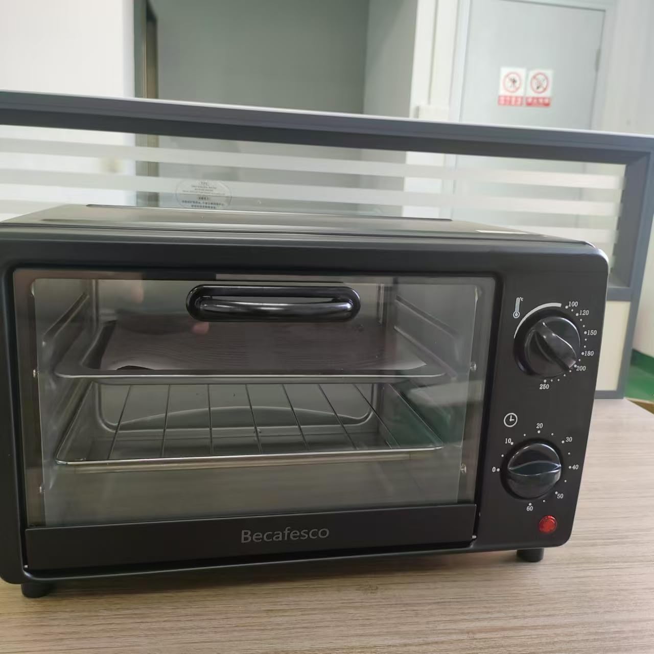 Becafesco Countertop Microwave Oven, 0.9 Cu Ft With 10.6 Inch Removable Turntable, 900W, 6 Auto Menus, Mute Function & ECO Mode, Child Lock, LED Lighting, Black Stainless Steel