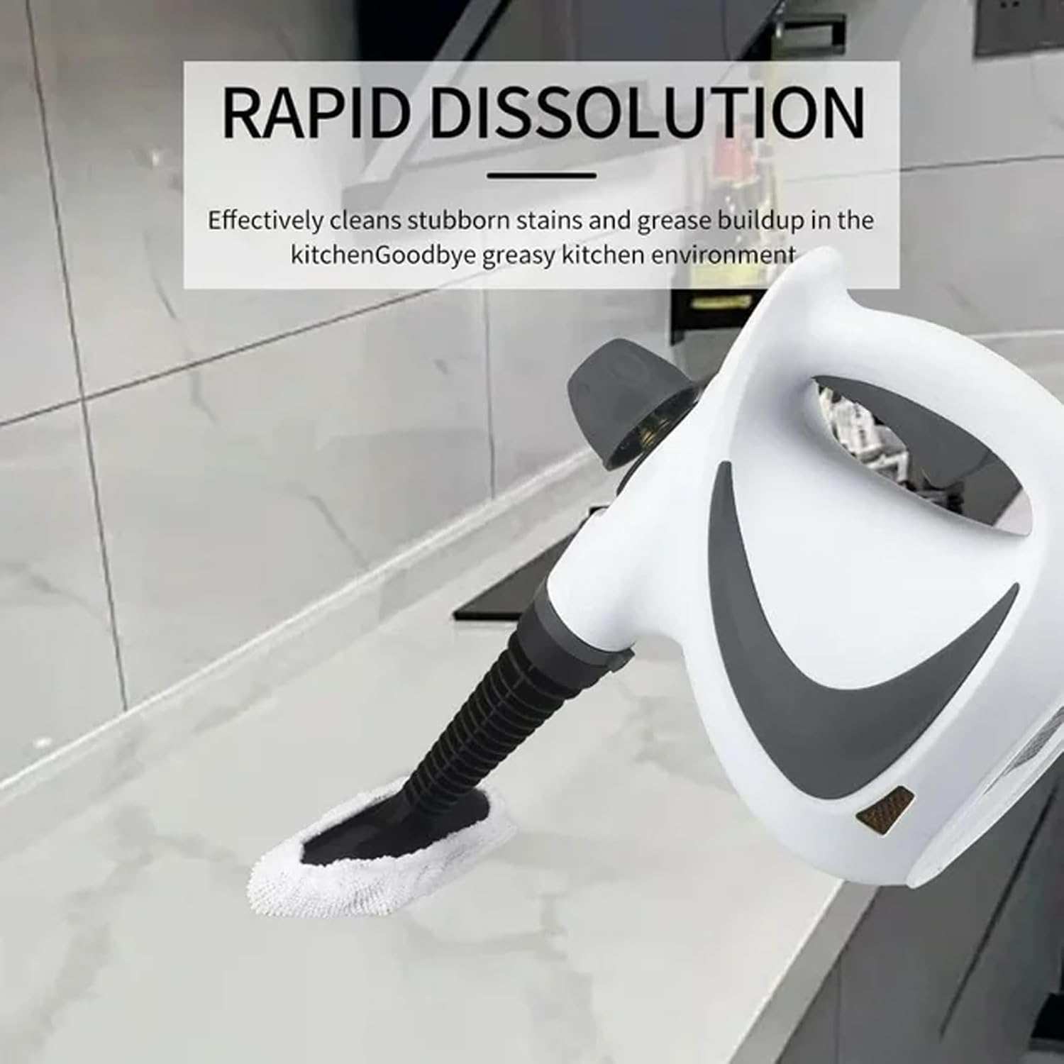 Steam Cleaner Handheld, 2025 Upgrade High Pressure Steamer for Home Cleaning, Car Interior, Kitchen, Furniture,Carpet, Tile|Multiple Nozzles (1Set+8 Fiber Cloth)