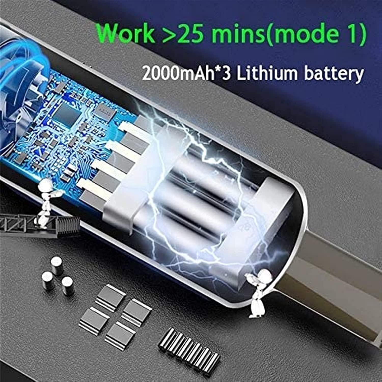 Cordless Vacuum, Handheld Vacuum Cleaner with Power Suction, Rechargeable Wet & Dry Hand Vac for Car/Home/Kitchen, Washable HEPA Filter, Quick Charge