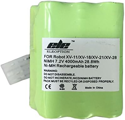 ELEOPTION 7.2V 4000mAh Battery Replacement Battery for Neato XV-11 XV-12 XV-14 XV-15 XV-21 Signature Pro Robotics (6)