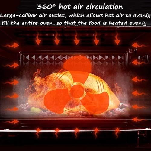 Electric Convection Oven Air Fryer 40L Large Capacity with 60min Timer Built-in Baking Light 90°C to 230°C Temperature Control for Toasting Baking and Broiling