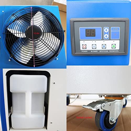 INTSUPERMAI Mobile Industrial Air Conditioners Spot Cooler Air Conditioner Workshop Post Cooling Mobile Air Conditioners Single Outlet 110V