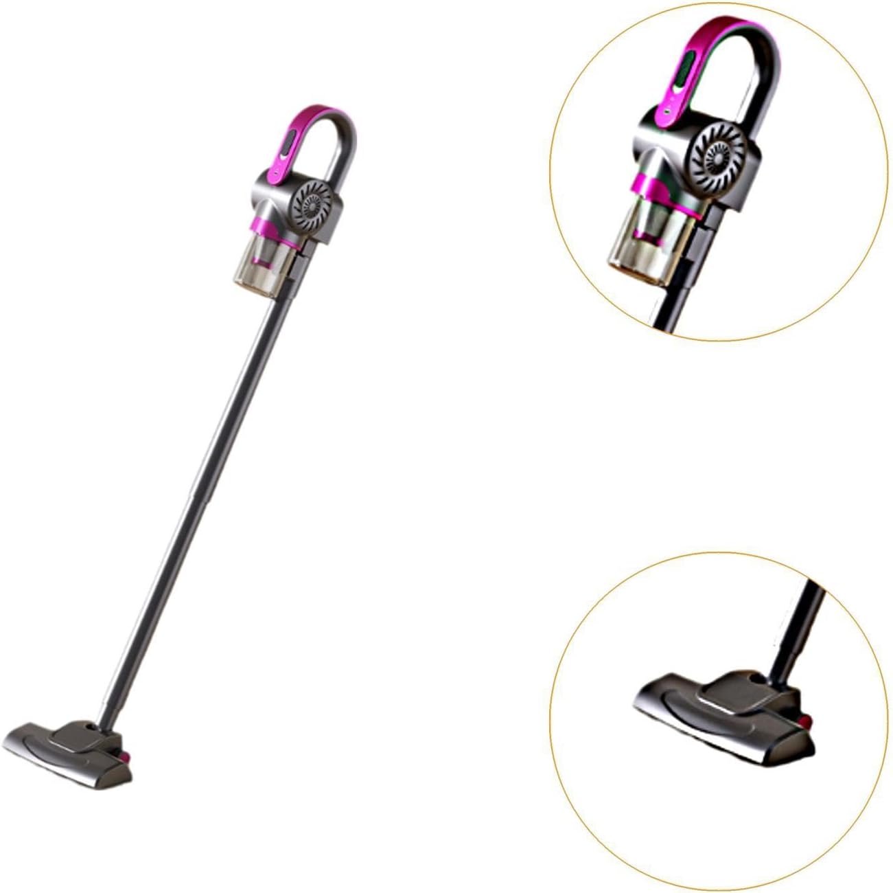 Cordless Vacuum Cleaner with High Suction for Various, Purple