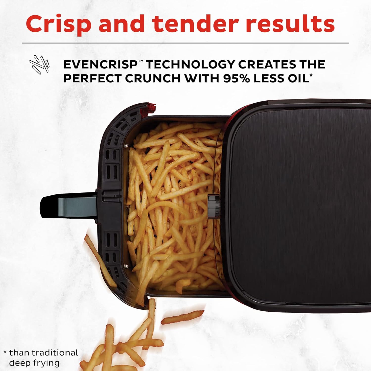 Instant Pot Vortex 5.7QT Air Fryer With Accessories, Custom Smart Cooking Programs, 4-in-1 Functions that Crisps, Roasts, Bakes and Reheats, 100+ In-App Recipes, from the Makers of Instant Pot, Black