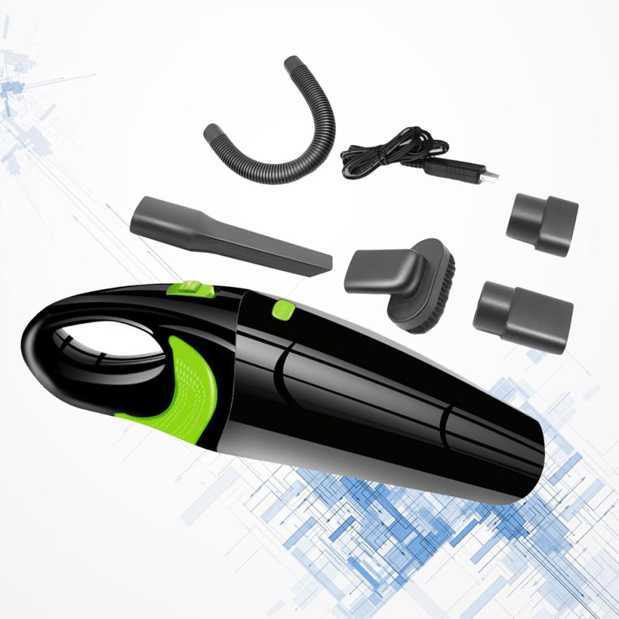 Cabilock 3pcs Mini Car Vacuum Cordless Nozzles Handheld Vacuum Cleaner Wet Dry Rechargeable for Home Car