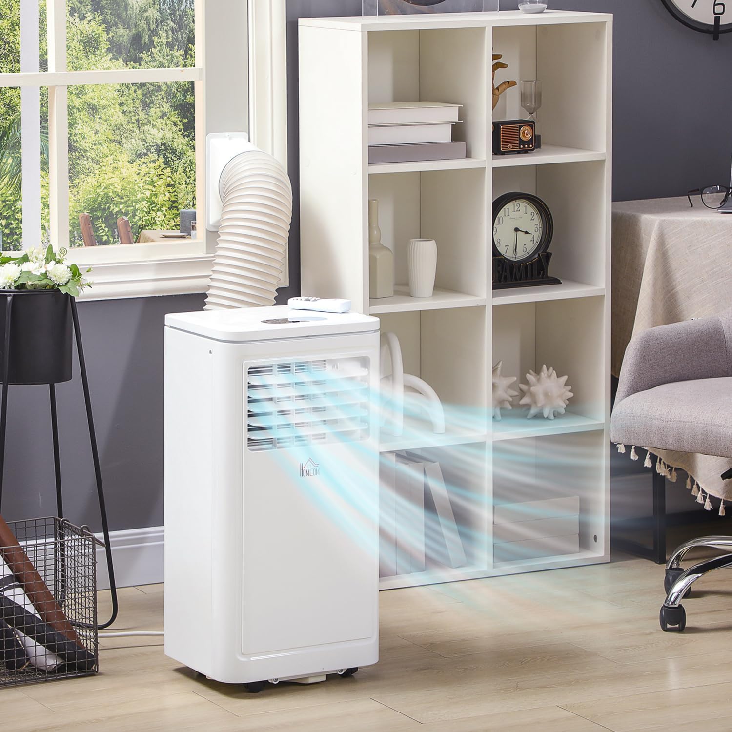 8,000 BTU Portable Air Conditioner Evaporative Cooler, White
