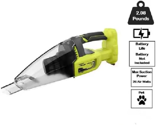 18V Cordless Handheld Vacuum Cleaner, Multi-Surface Lightweight Portable Vac for Car, Home & Workshop – Tool Only