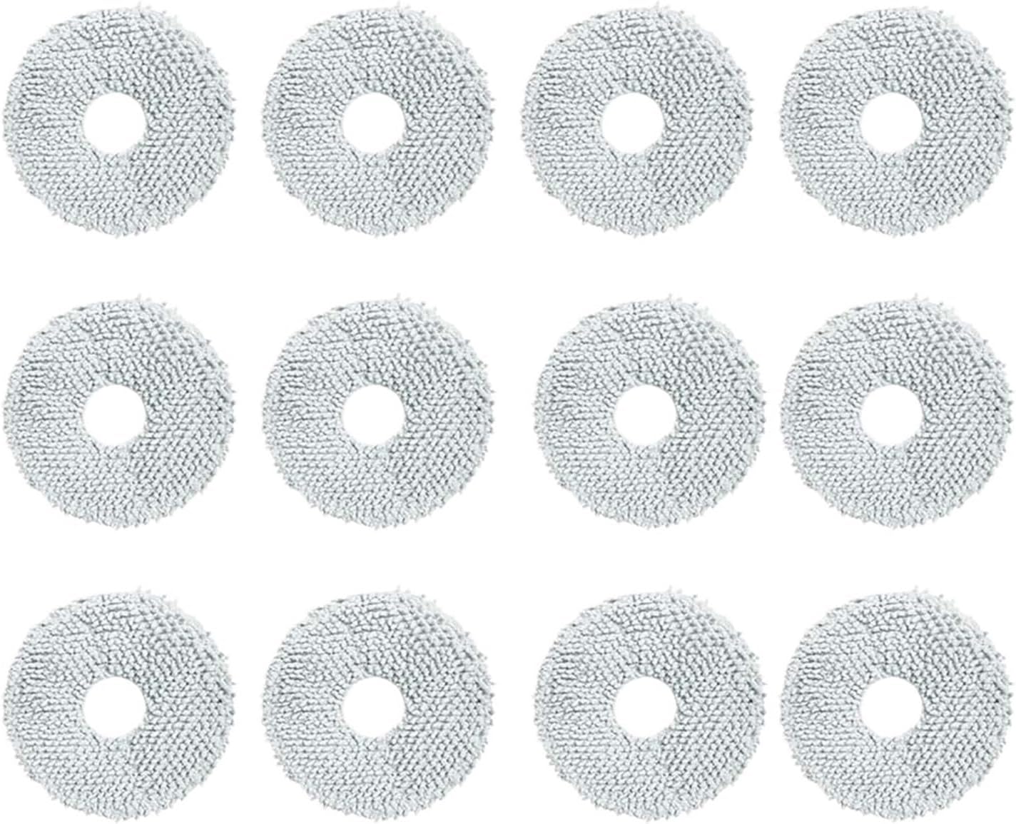 MBTSQD Fit Compatible with Xiaomi Robot Vacuum X20+/X10+ /X20 Plus/X10 Plus Parts Main Side Brush Hepa Filter Mop Cloth Pads Dust Bag Accessories(E12PCS)