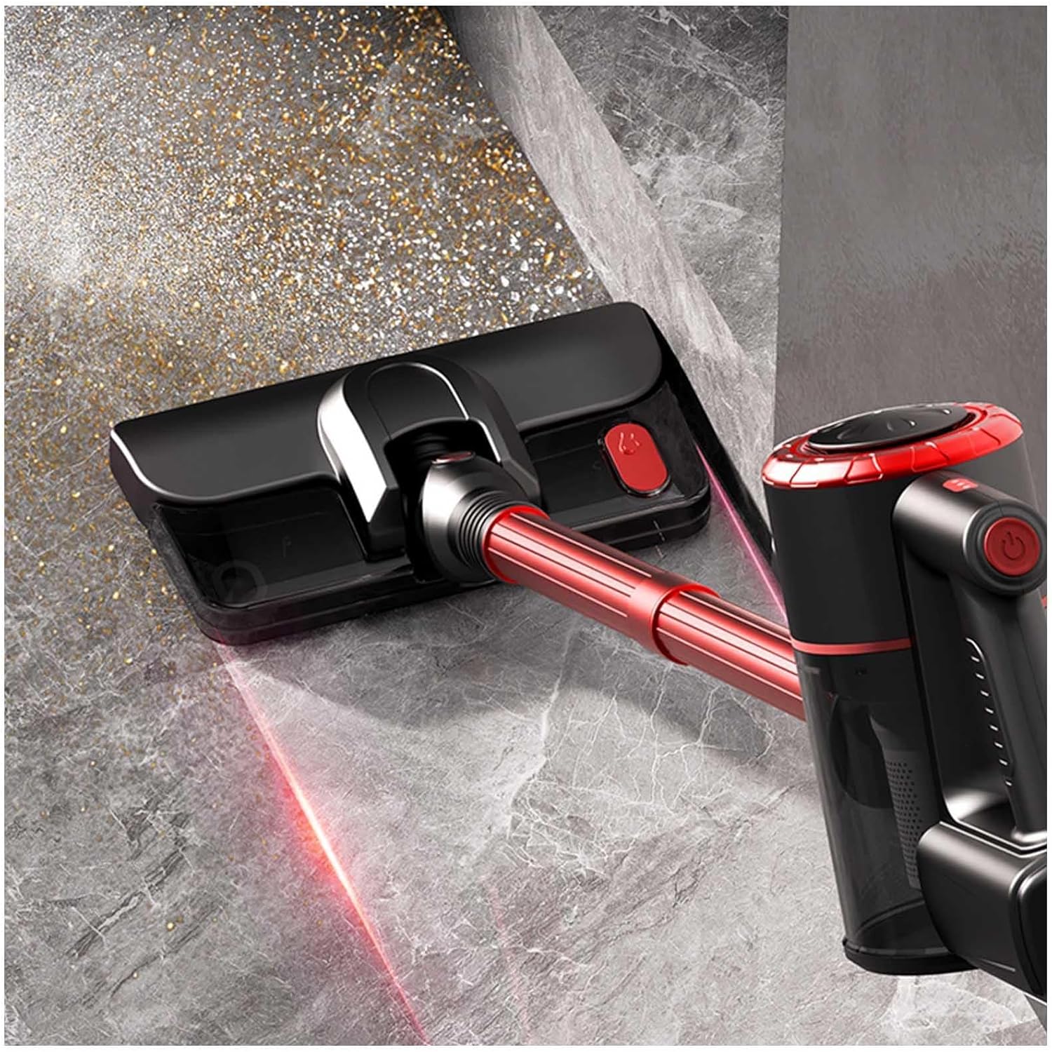 Lightweight and Versatile Aspiradora Y Trapeador para Piso 5 in 1, 18Kpa, 8000mah Battery, Stick Vaccum All in One Portable Vacuum for Home/Pet Hair/Carpets/Floors,Red