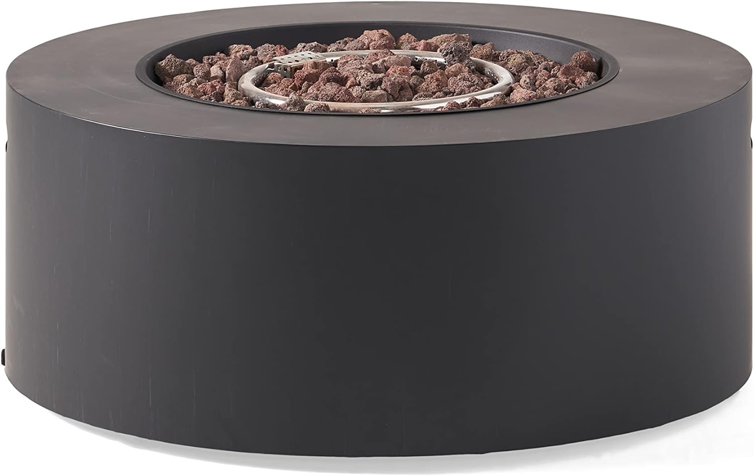 Christopher Knight Home Wellington Outdoor 40,000 BTU Circular Fire Pit (No Tank Holder) - Dark Gray