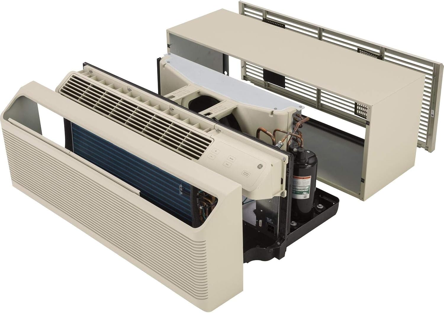 GE AZ65H09DAB Zoneline Heat Pump Unit with 9700/9600 BTU Cooling Capacity in Bisque