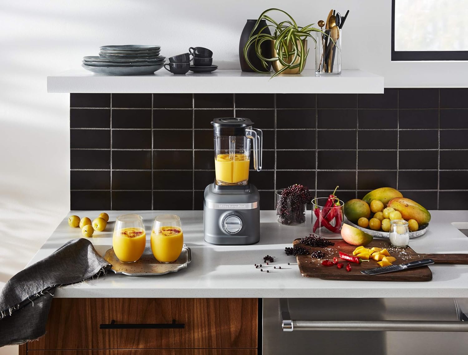 KitchenAid K150 3 Speed Ice Crushing Blender with 2 Personal Blender Jars - KSB1332DG