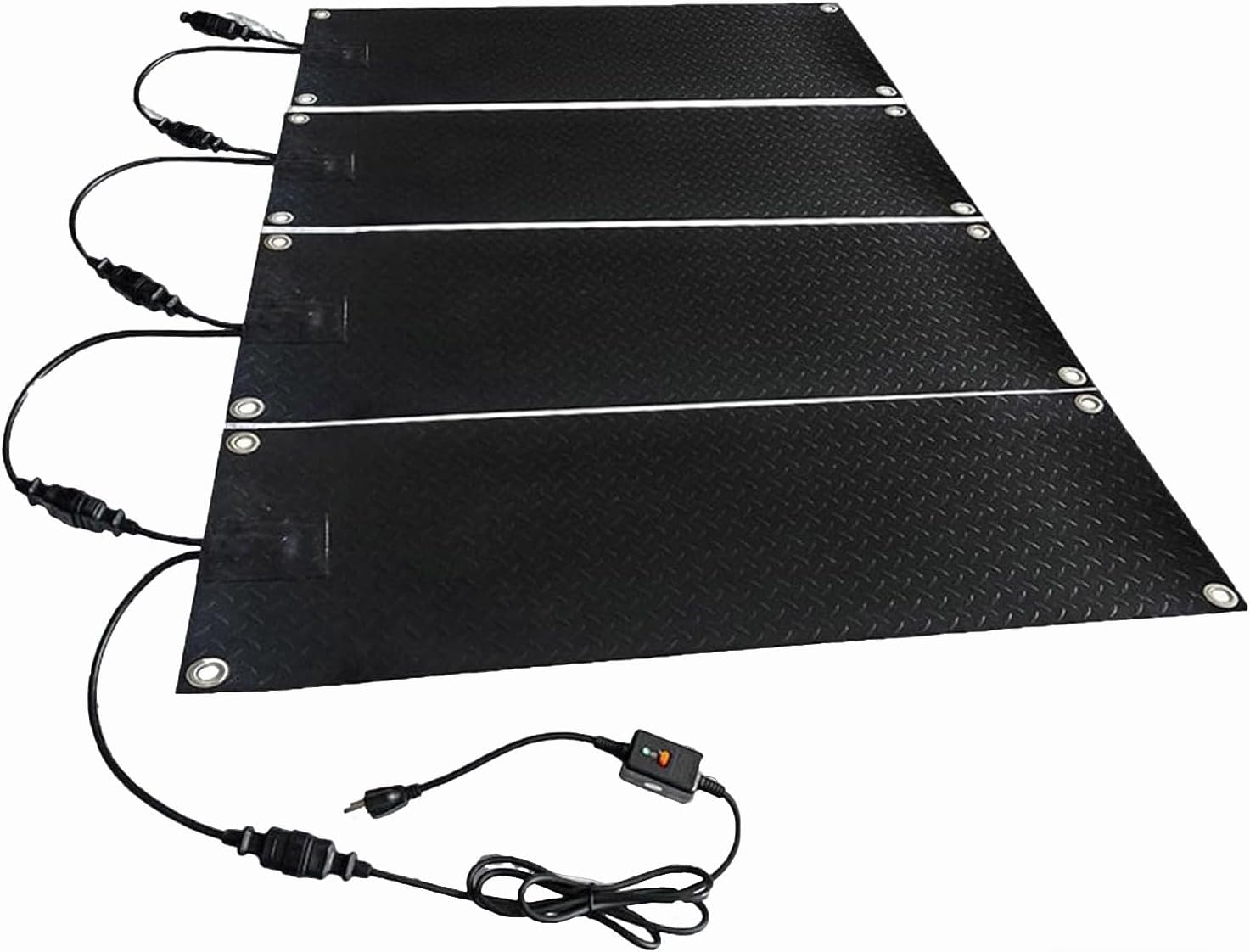 Outdoor Heated mat,Heated Snow and Ice Melting Mats,Snow Melting Mat,No-Slip Heating Entrance,Rubber Heated Walkway with Power Cord