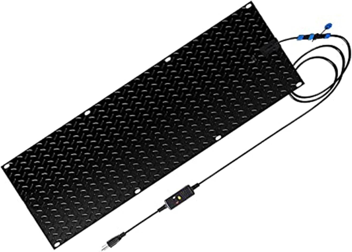 YVYKFZD Heated Snow Melting Mats for Entrances, Heated Outdoor Mats, Electric Snow Melting Mats for Winter Snow Removal, No-Slip Snow and Ice Melting Melt, Heated Sidewalk Mat, Black (Size : 60x200cm
